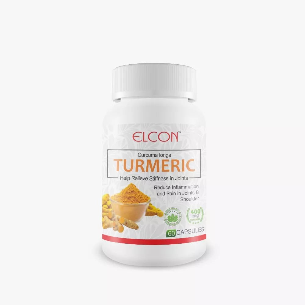 Elcon Turmeric 400Mg Capsule - 60 caps Trending Now!