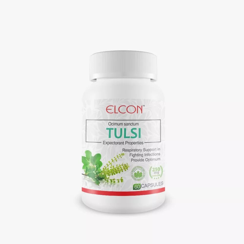Elcon Tulsi 250Mg Capsule - 60 caps Flash Sale