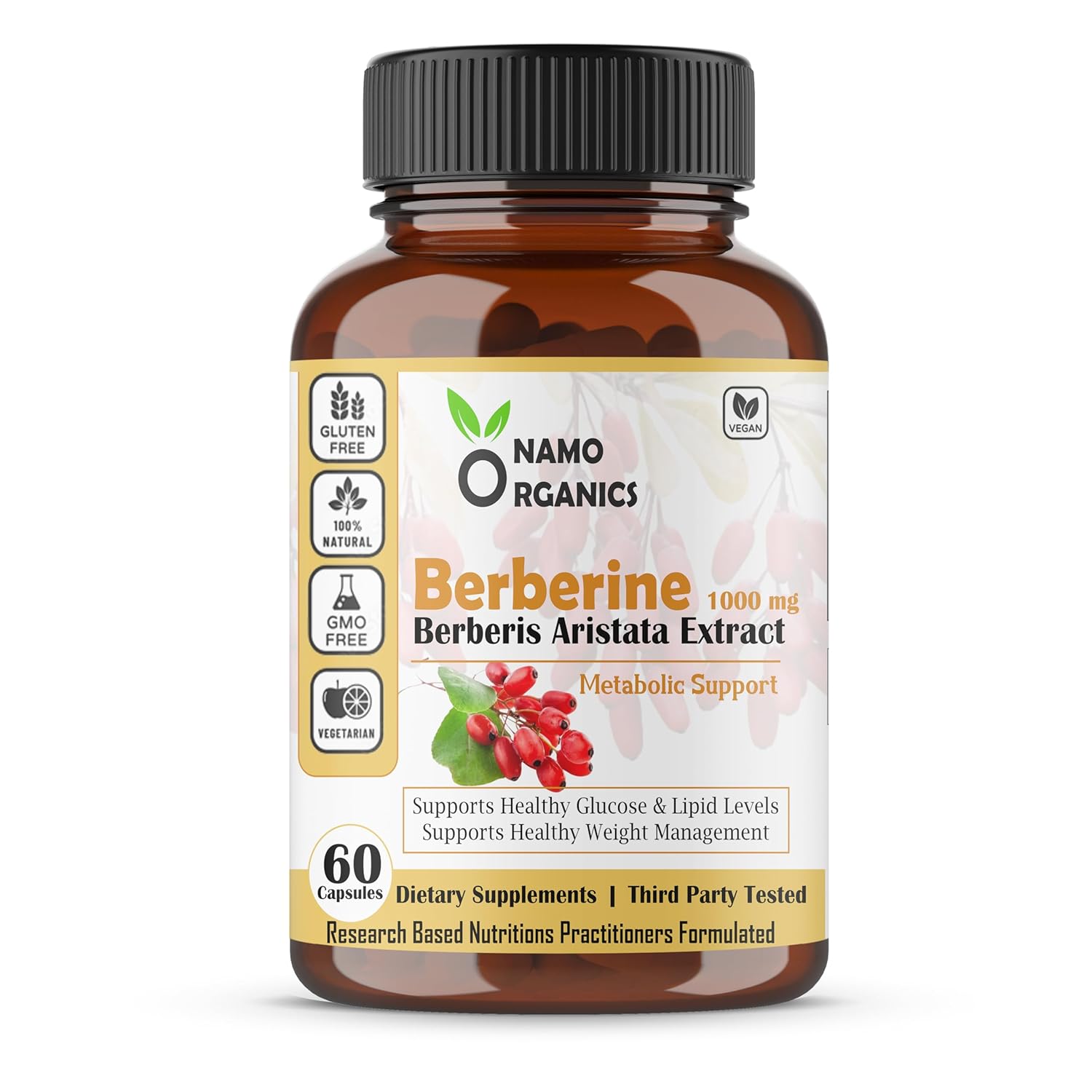 Namo Organics Berberine - 60 Capsules Cheap